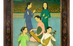 Tranh đấu giá 56 tỷ đồng của Mai Trung Thứ: Bức họa "phát ra" lời ca tiếng nhạc