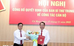 Ông Lữ Quang Ngời giữ chức Phó Bí thư Tỉnh ủy, Chủ tịch UBND tỉnh Cà Mau