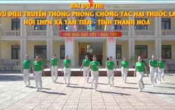Vũ điệu truyền thông về phòng, chống tác hại thuốc lá của Hội LHPN xã Tân Tiến, Thanh Hóa