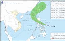 Thời tiết ngày 9/11: Bão Fung-wong di chuyển nhanh và có cường độ rất mạnh