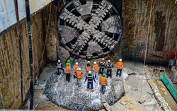 Hoàn thành khoan 4 ga ngầm đầu tiên dự án đường sắt đô thị Nhổn-Ga Hà Nội