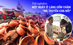 Trải nghiệm: Một ngày ở làng gốm Chăm "mẹ truyền con nối"