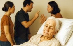 3 người con tranh nhau, mẹ 81 tuổi ở cùng người lạ