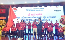 Lễ xuất quân của Đoàn Thể thao người khuyết tật Việt Nam tham dự ASEAN Para Games 13