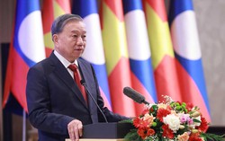 Tổng Bí thư dự Lễ khánh thành Công viên Hữu nghị Lào-Việt Nam ở Vientiane