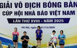 Bế mạc Giải vô địch Bóng bàn Cúp Hội Nhà báo Việt Nam 2025