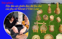 Trải nghiệm: Độc đáo sản phẩm đan đát thu nhỏ của Phụ nữ Khmer ở Vĩnh Long