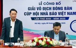 Gần 200 tay vợt tranh tài tại Giải vô địch bóng bàn Cúp Hội Nhà báo Việt Nam năm 2025