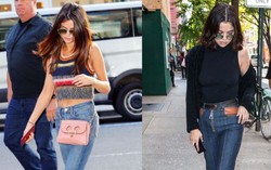 Quần jeans ống rộng đang rất "hot" nhưng Selena Gomez thích mặc jeans ôm dáng hơn