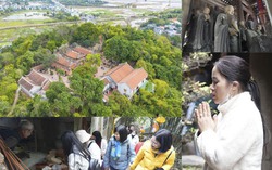 Du khách nô nức đến cầu bình an, chiêm bái những Bảo vật quốc gia ở Đệ nhất cổ tự của Hà Nội