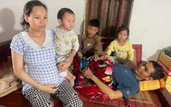 Thai phụ ôm con thơ xin níu giữ sự sống cho chồng bị ung thư gan