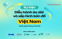 Sáng 29/3: Hơn 1.000 phụ nữ Diễu hành áo dài và Xếp hình bản đồ Việt Nam
