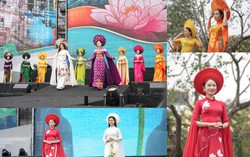 Hội viên phụ nữ Công an gây bất ngờ khi trình diễn áo dài