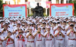 Hơn 10.000 đội viên tham gia đồng diễn trống kèn chủ đề "Đất nước trọn niềm vui"
