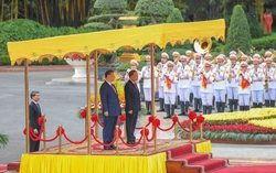 Lễ đón chính thức Tổng Bí thư, Chủ tịch nước Trung Quốc Tập Cận Bình
