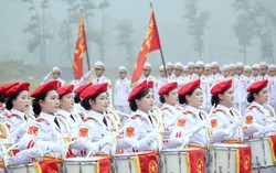 "Bóng hồng" Quân y miệt mài luyện tập cho lễ diễu binh