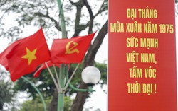 Hà Nội rực rỡ cờ hoa chào mừng 50 năm Ngày Giải phóng miền Nam, thống nhất đất nước