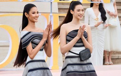 Hoàng Thùy, Đỗ Thị Hà catwalk chinh phục cầu thang 25 bậc