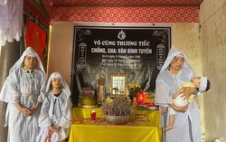 Xót xa cảnh con gái 10 tháng tuổi trong đám tang của người cha vừa qua đời đột ngột