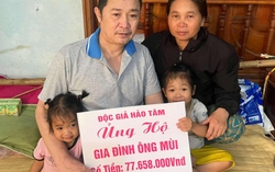 Hơn 77 triệu đồng đến với người phụ nữ có chồng gặp nạn, con dâu bỏ đi để lại 2 cháu nội thơ dại