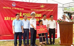 Khởi công xây dựng 2 nhà tình nghĩa cho phụ nữ dân tộc ở Quảng Ngãi