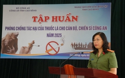 Công an tỉnh Cao Bằng tập huấn phòng, chống tác hại của thuốc lá năm 2025