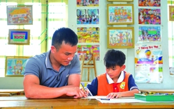 Giúp trẻ em dân tộc thiểu số kể chuyện bằng nét vẽ