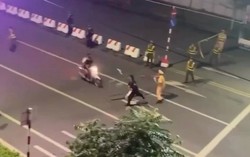 2 đối tượng lao xe vào CSCĐ bị tạm giữ hình sự về hành vi giết người