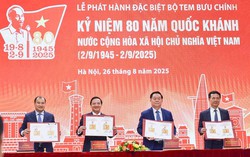 Phát hành đặc biệt bộ tem Kỷ niệm 80 năm Quốc khánh