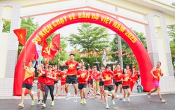 280 vận động viên chạy xếp hình bản đồ Tổ quốc nhân 80 năm Quốc khánh