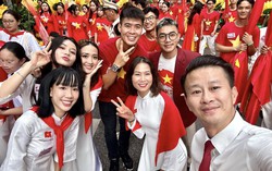 Các vận động viên tràn đầy hứng khởi, sẵn sàng cho Lễ diễu binh, diễu hành Quốc khánh 2/9