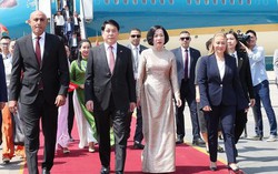 Chủ tịch nước Lương Cường và Phu nhân Nguyễn Thị Minh Nguyệt bắt đầu chuyến thăm cấp Nhà nước Cộng hòa Ai Cập