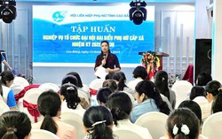 Hội LHPN tỉnh Cao Bằng tập huấn nghiệp vụ tổ chức Đại hội đại biểu Phụ nữ cấp xã, phường 