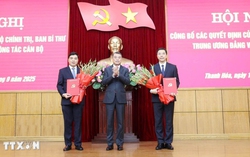 Công bố quyết định điều động, chỉ định 2 Phó Bí thư Tỉnh ủy Thanh Hóa