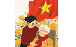 Truyện ngắn: "Mẹ có nhìn thấy không, kìa, lá cờ Tổ quốc"
