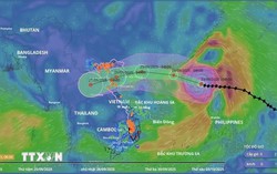 Ảnh hưởng bão số 9, Bắc Biển Đông gió vẫn duy trì cấp siêu bão, biển động dữ dội