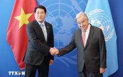 Chủ tịch nước Lương Cường gặp Tổng Thư ký Liên hợp quốc António Guterres