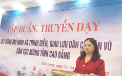 Cao Bằng: Khai mạc lớp tập huấn xây dựng mô hình trình diễn dân ca, dân vũ dân tộc Mông đen