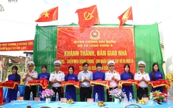 Quân chủng Hải quân bàn giao 8 căn nhà trong "Chiến dịch Quang Trung"