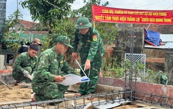 Bộ đội Biên phòng kịp thời khắc phục hậu quả thiên tai, cán đích sớm "Chiến dịch Quang Trung"