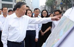Tổng Bí thư, Chủ tịch nước Tô Lâm kiểm tra tiến độ thi công một số công trình, dự án trọng điểm của Thủ đô