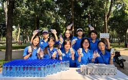 Sinh viên trường Đại học Văn hóa Hà Nội tiếp sức cho những bước chạy vì cộng đồng