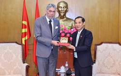 Ông Nguyễn Thái Học tiếp Tổng bí thư Đảng Phong trào Cánh tả Thống nhất Cộng hòa Dominica