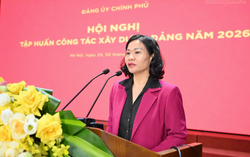 Đảng ủy Chính phủ tập huấn nghiệp vụ công tác xây dựng Đảng năm 2026