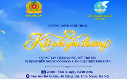 "Kết nối yêu thương" - Chương trình nghệ thuật đặc biệt do Bộ Công an và Hội LHPN Việt Nam phối hợp tổ chức