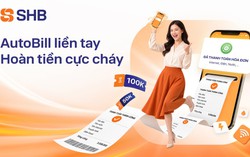 Hoàn tiền đến 200.000 đồng khi thanh toán hóa đơn tự động trên SHB SAHA