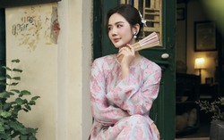 Phan Minh Huyền đón Tết giản dị, diện áo dài du Xuân