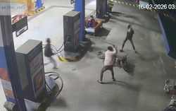 Công an xác minh vụ rượt đuổi, đập phá xe máy tại cây xăng ở Phú Thọ