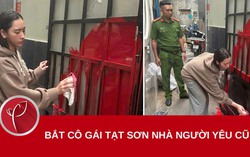 Bắt cô gái tạt sơn nhà người yêu cũ
