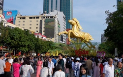 Nhịp điệu Tết Bính Ngọ tại đường hoa Nguyễn Huệ 